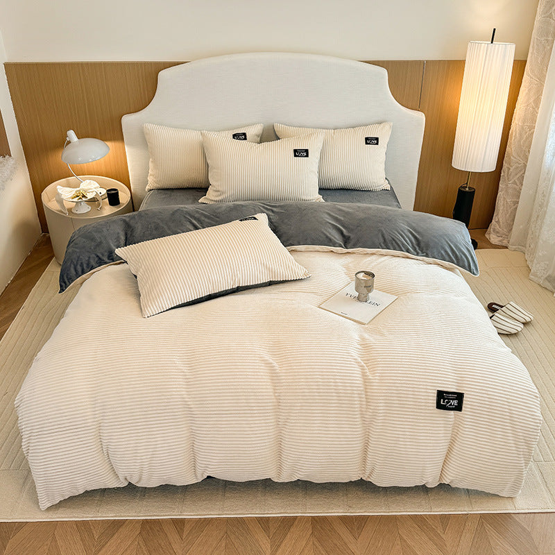 Luxurious Textured Velvet Comforter Set