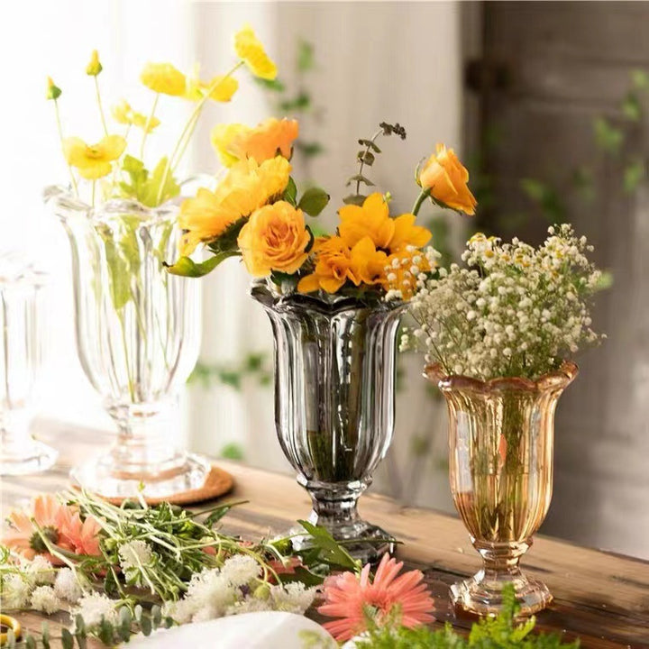 Decorative Sculpted Glass Vase