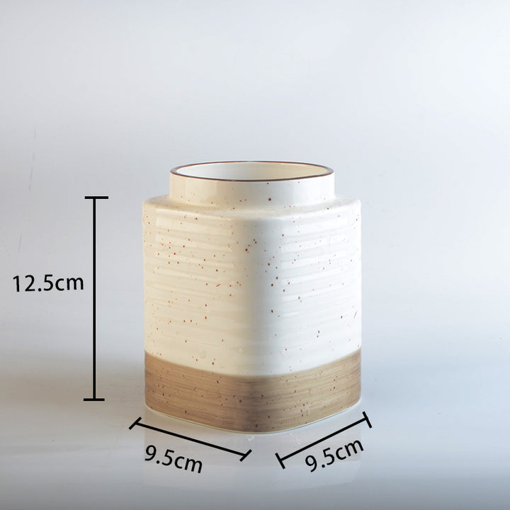 Decorative ceramic container