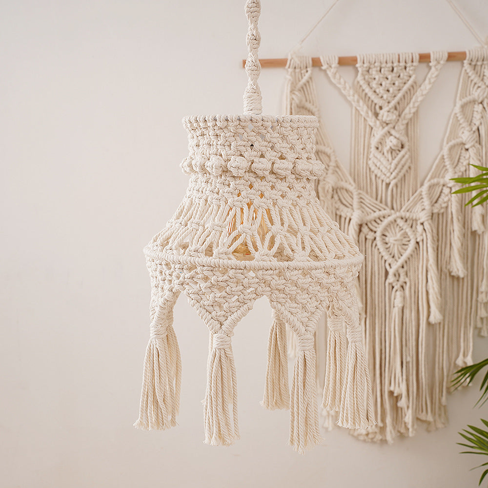 Macramé Hanging Light Fixture
