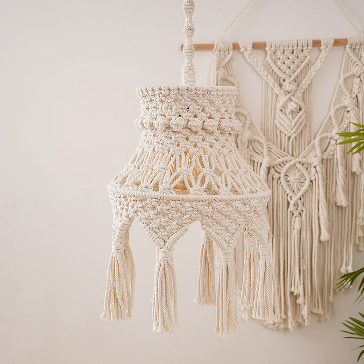 Macramé Hanging Light Fixture