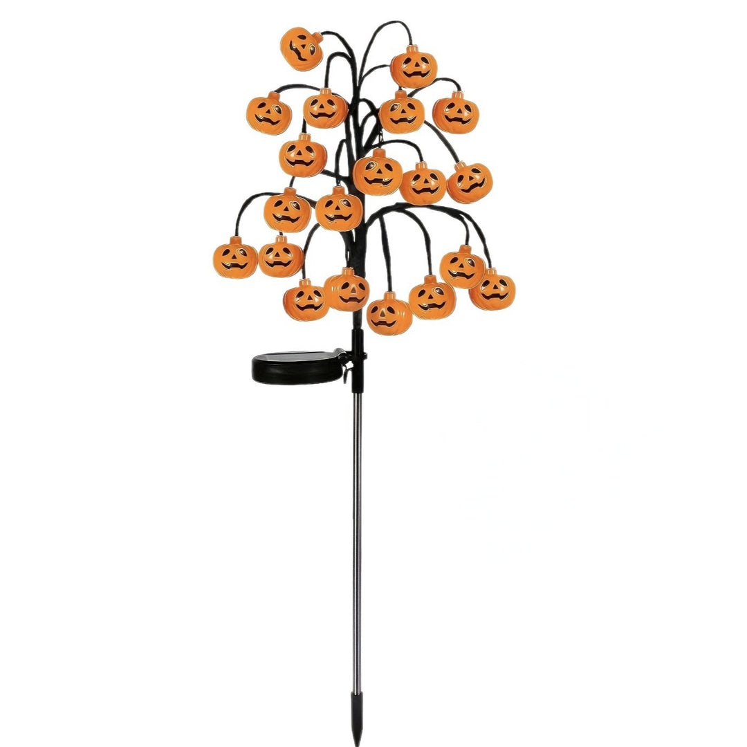 Battery-operated animated bat and spider LED string lights for outdoor Halloween display