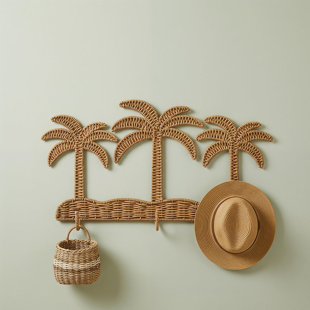 Wall wardrobe in palm design