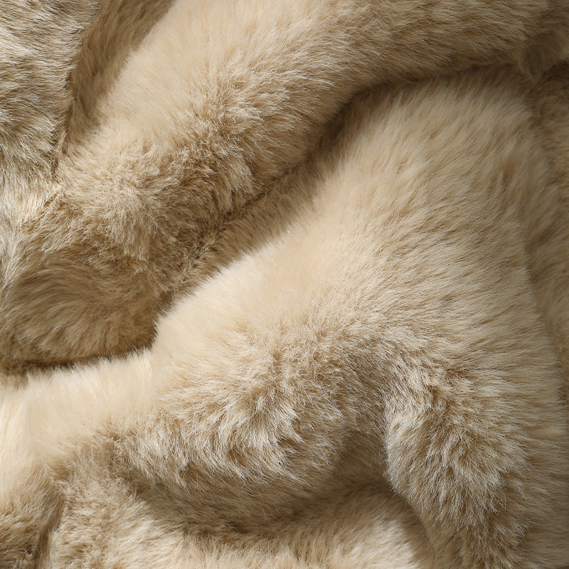 Cozy microfiber rug runner in cloud shape with non-slip underside