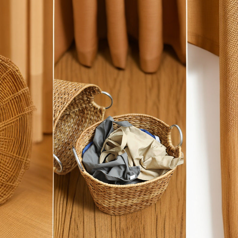 Rustic Woven Laundry Hamper