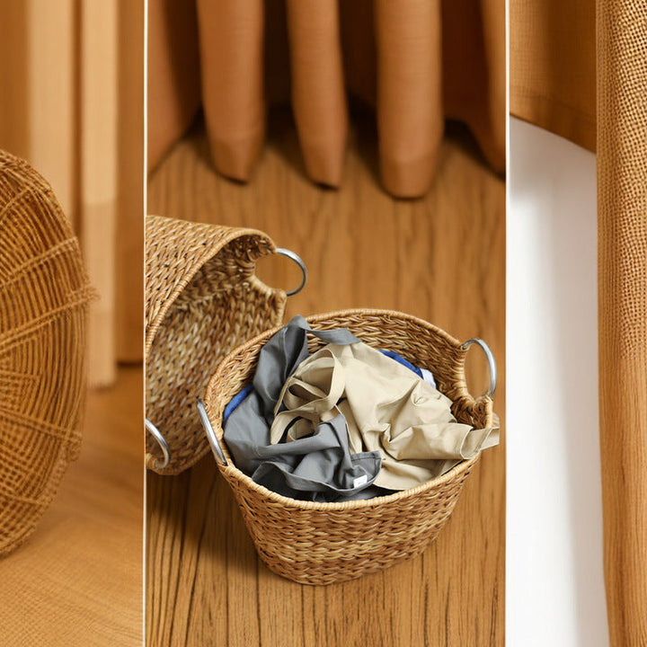 Rustic Woven Laundry Hamper