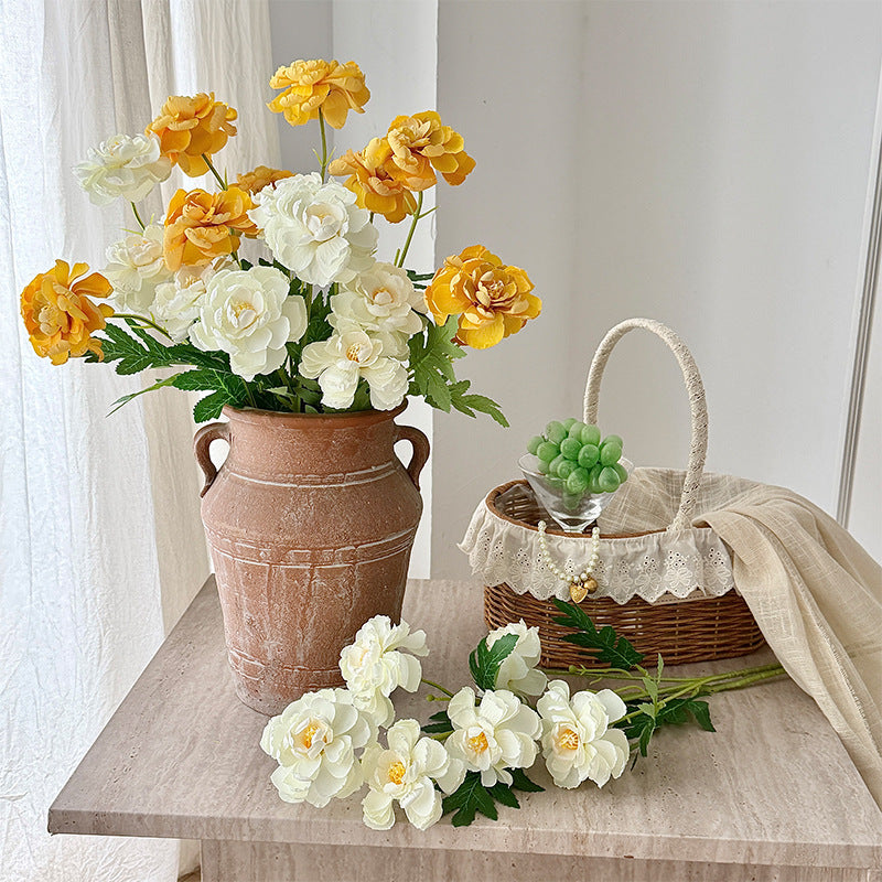 Lifelike Artificial Peony Floral Stem