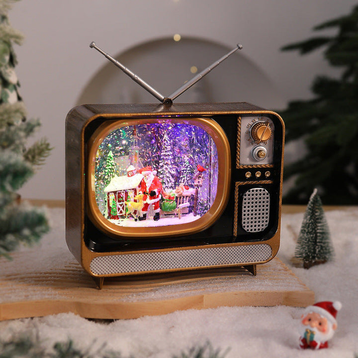 Nostalgic Christmas TV Decoration