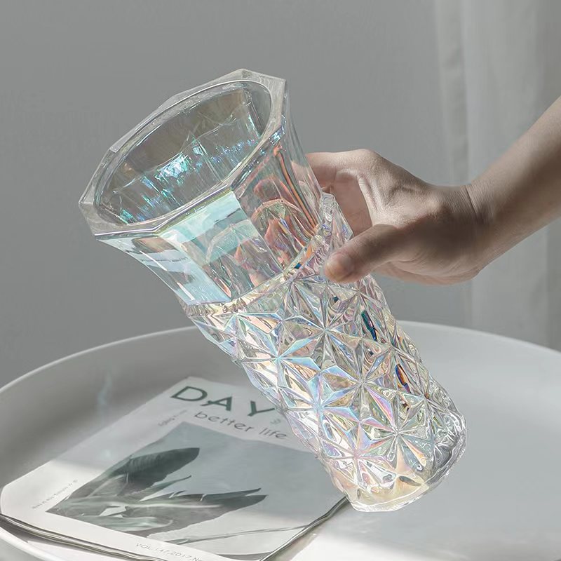 Geometric Glass Flower Holder