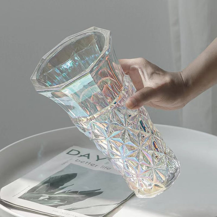 Geometric Glass Flower Holder