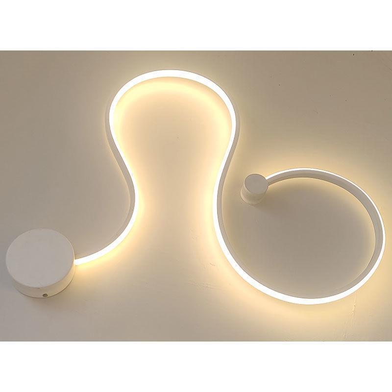Sculptural LED Wave Wall Lamp
