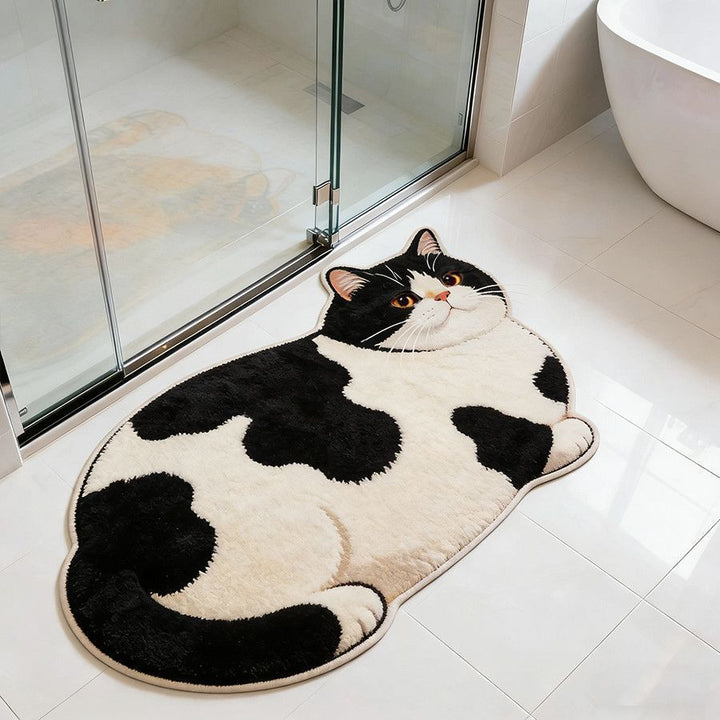 Cat-Shaped Bath Mat