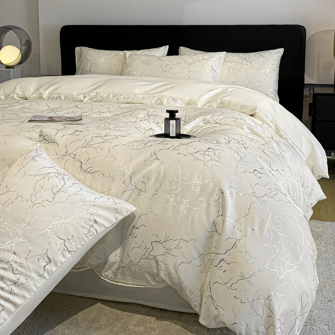 Decorative Elegant Marble Pattern Bedding Set Avarnia