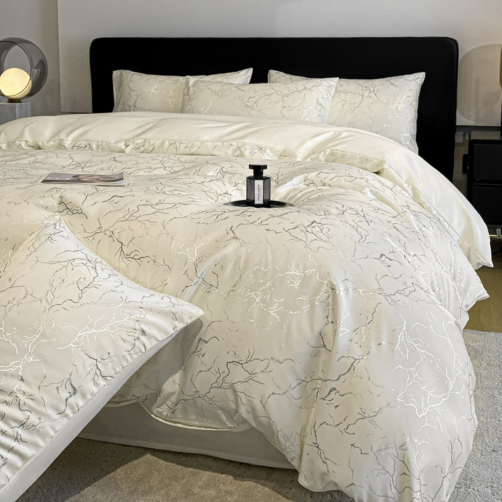 Decorative Elegant Marble Pattern Bedding Set Avarnia