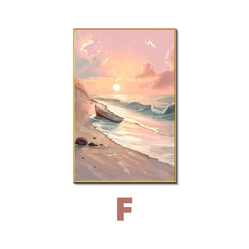 Beach Sunset Themed Canvas Wall Art
