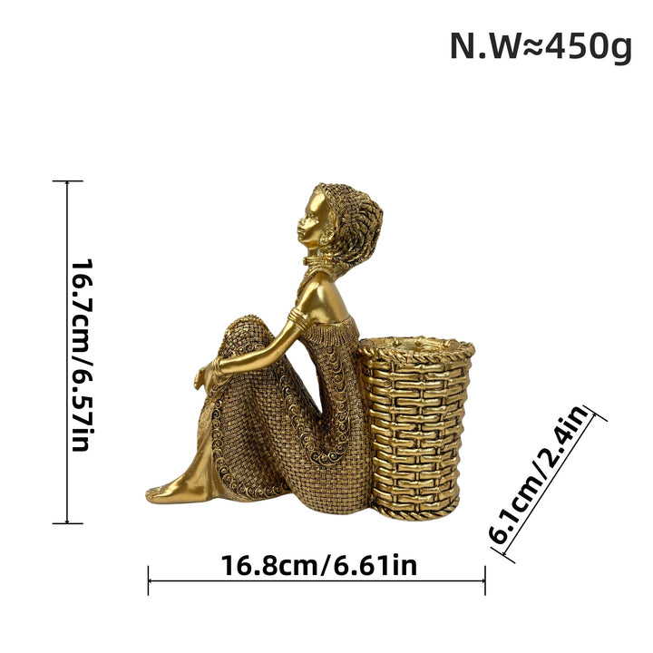 Decorative deer figurine with glitter details