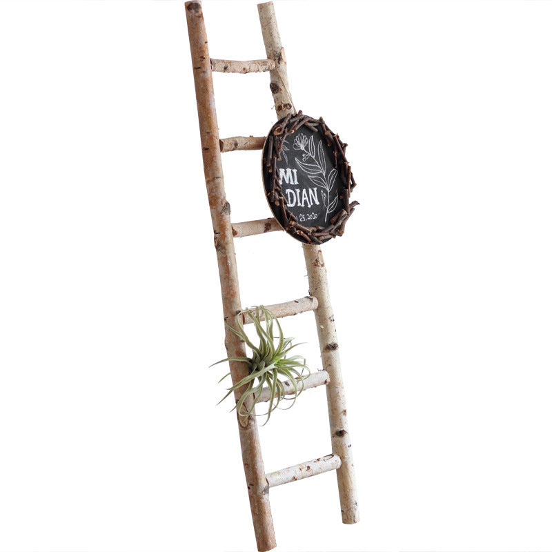 Decorative wooden ladder