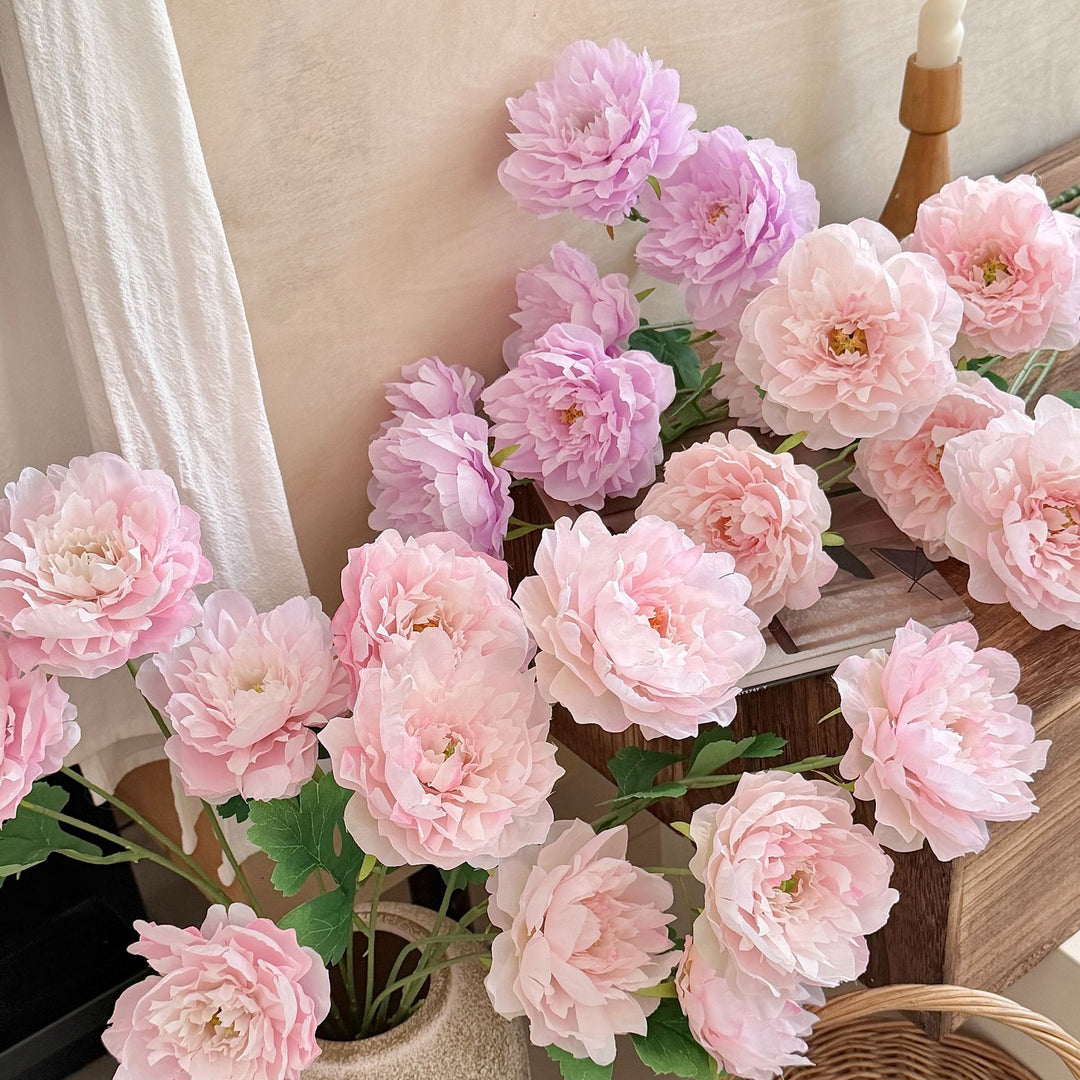 Lifelike Peony Floral Stem Arrangement