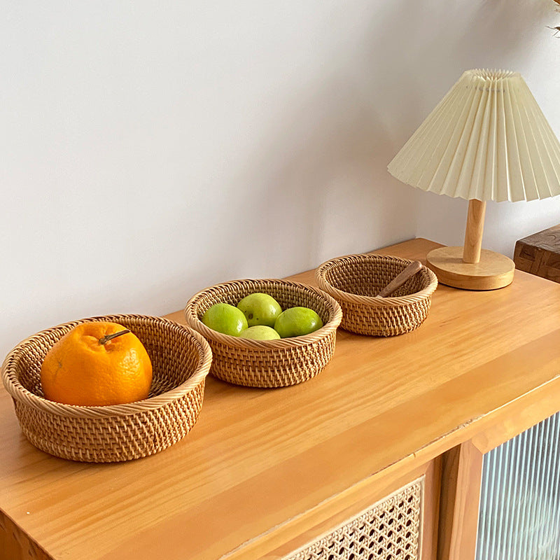 Set of three handcrafted baskets