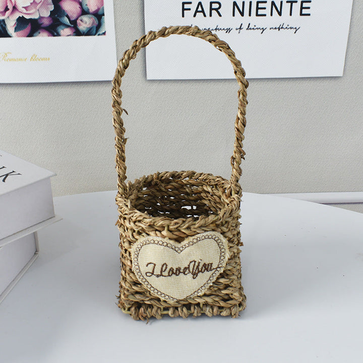 Handwoven Decorative Flower Basket