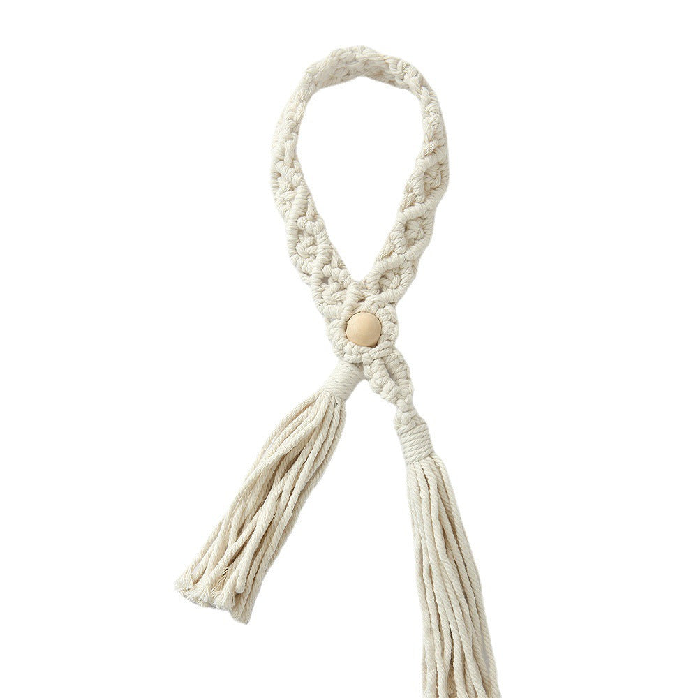 Macrame Curtain Tieback Holder