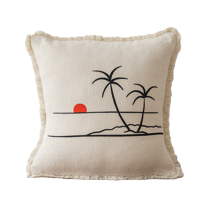 Coastal-Themed Decorative Throw Pillow