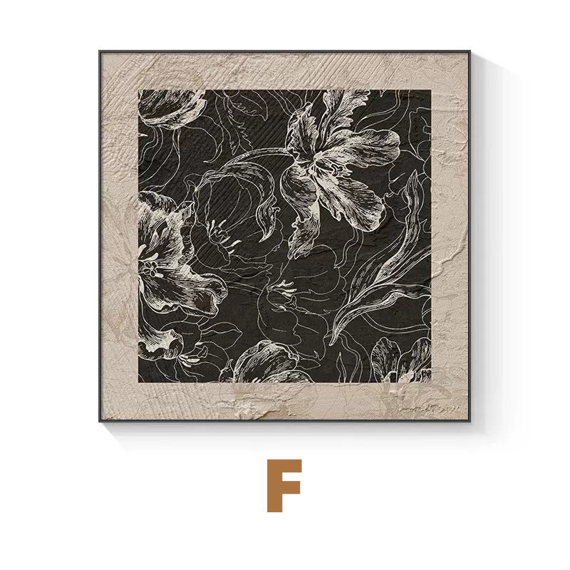 Decorative Floral Framed Artwork