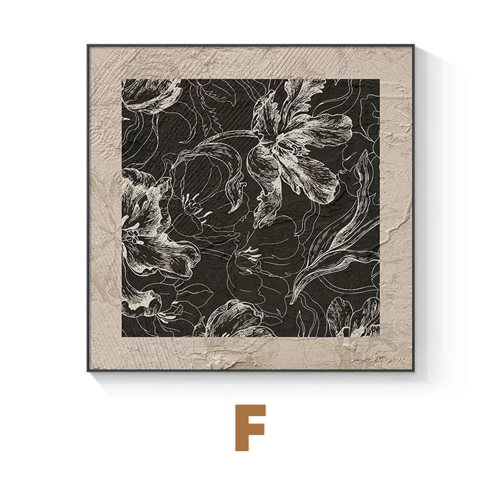 Decorative Floral Framed Artwork