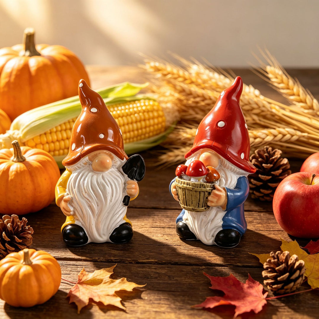 Whimsical Garden Gnome Figurine