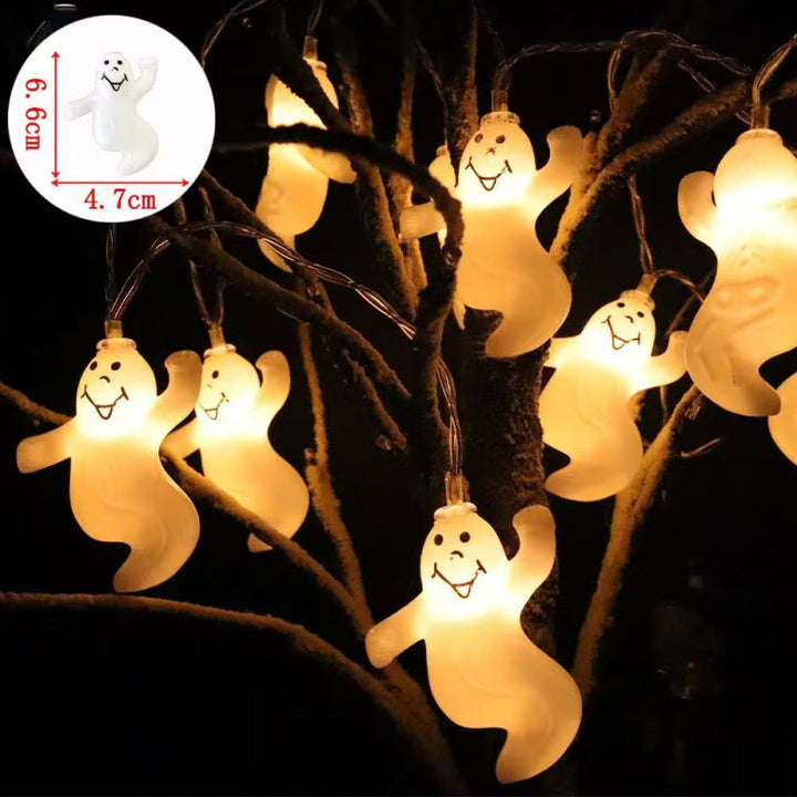 Decorative Halloween LED Pumpkin Ghost Bat String Lights