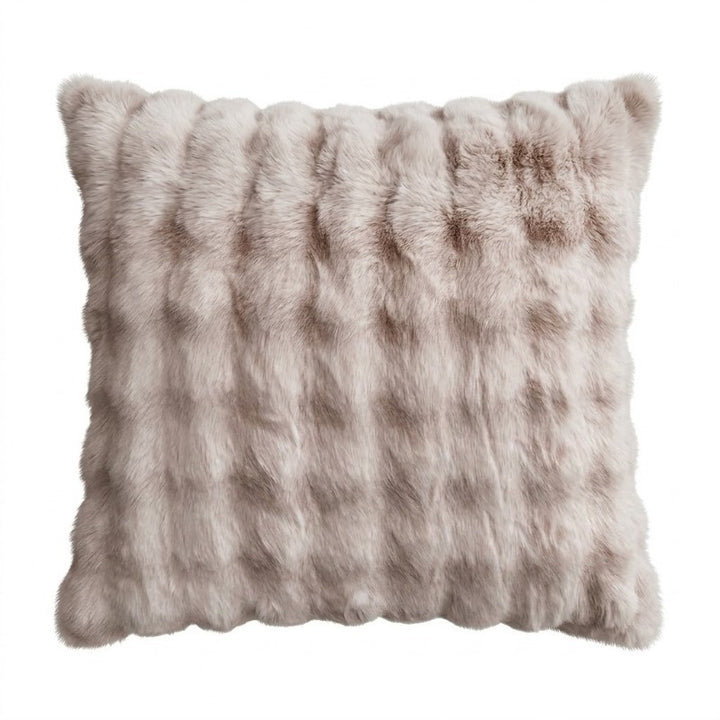 Plush Faux Fur Decorative Pillow