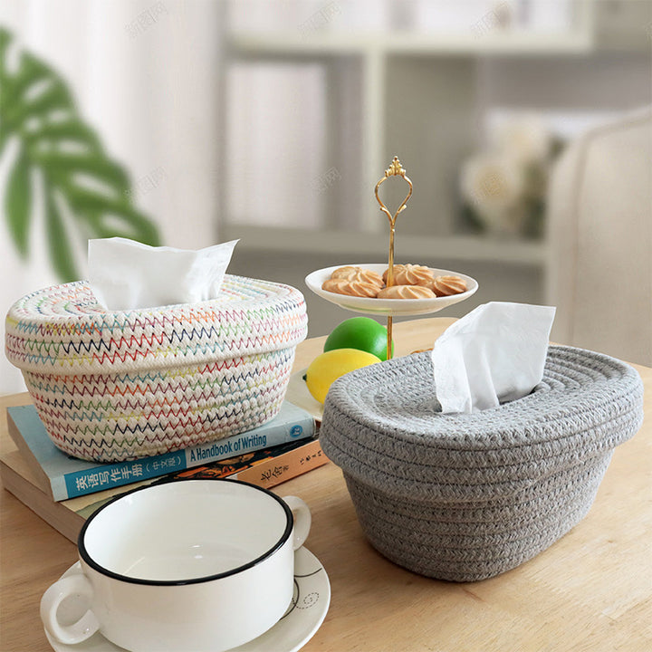 Decorative Woven Tissue Basket
