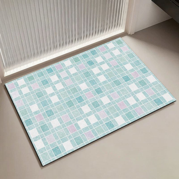 Mosaic Pattern Bath Mat
