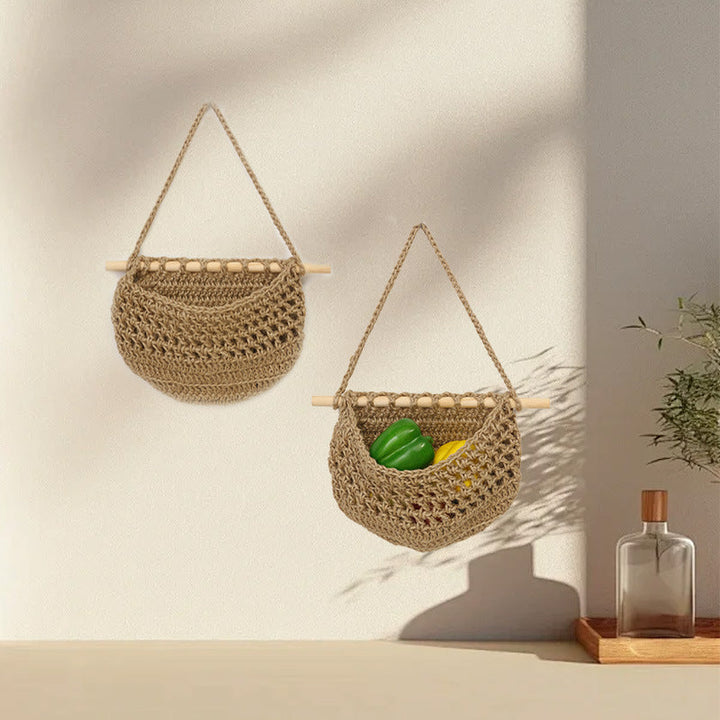 Hanging Crochet Storage Baskets