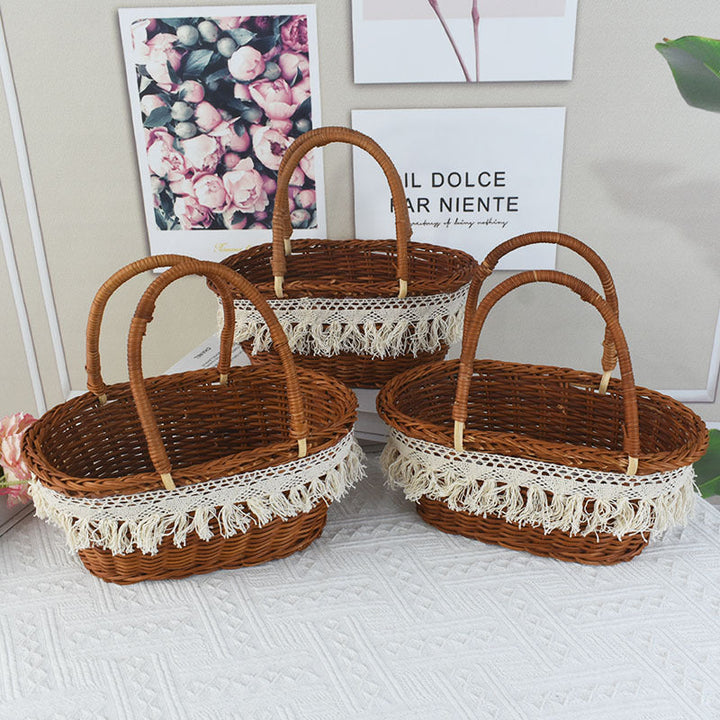 Stylish Wicker Picnic Basket
