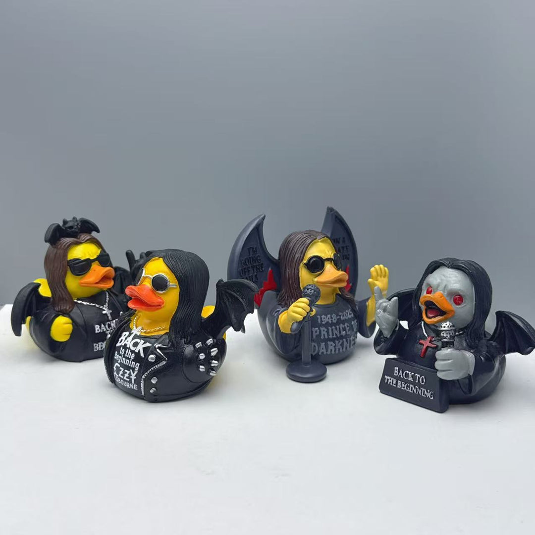 Funny rubber duck with rocker design