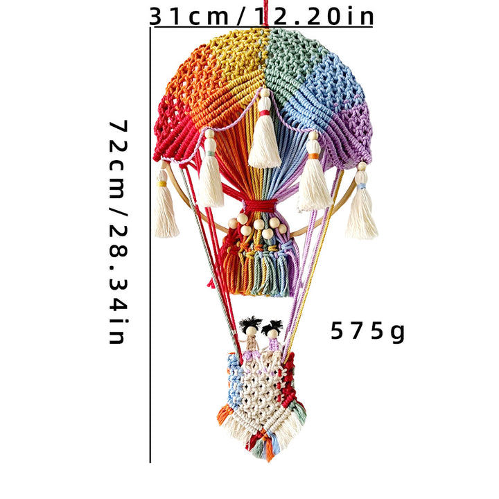 Macrame Decoration in Hot Air Balloon Design