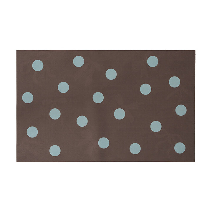 Washable placemat individual with dotted pattern, PVC-coated and non-slip bottom