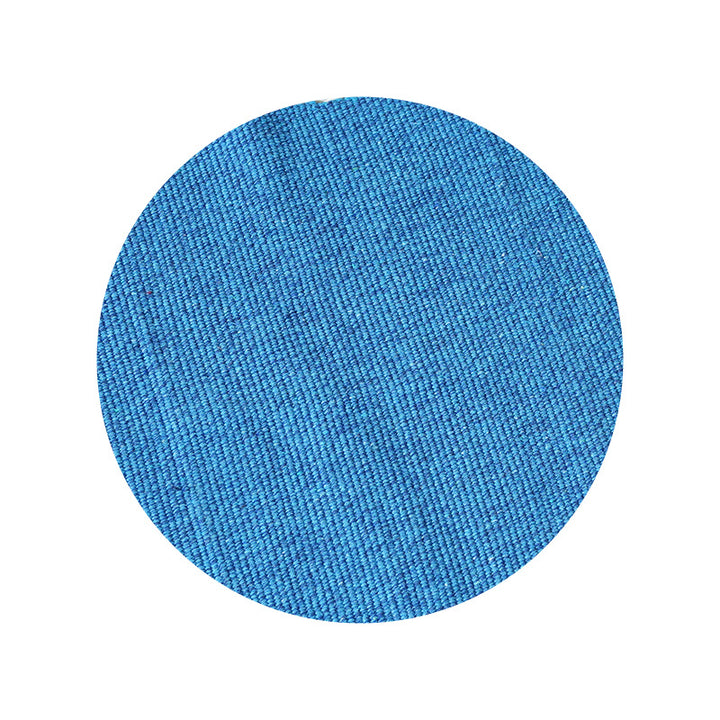 Round woven fabric sample for upholstery and furniture covering fabric