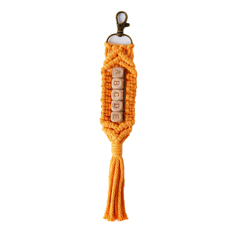 Personalized Macrame Keychain Holder
