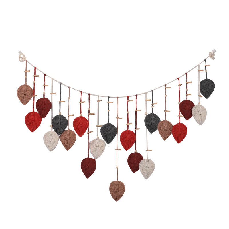 Macrame Wall Decor with Leaf Design