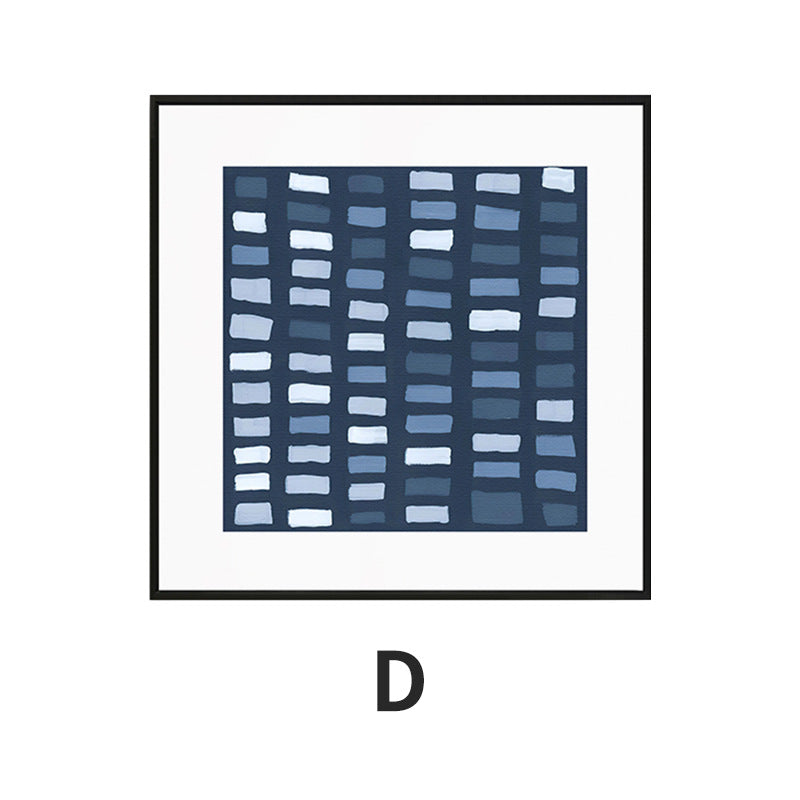 Abstract Grid Pattern Framed Art Print