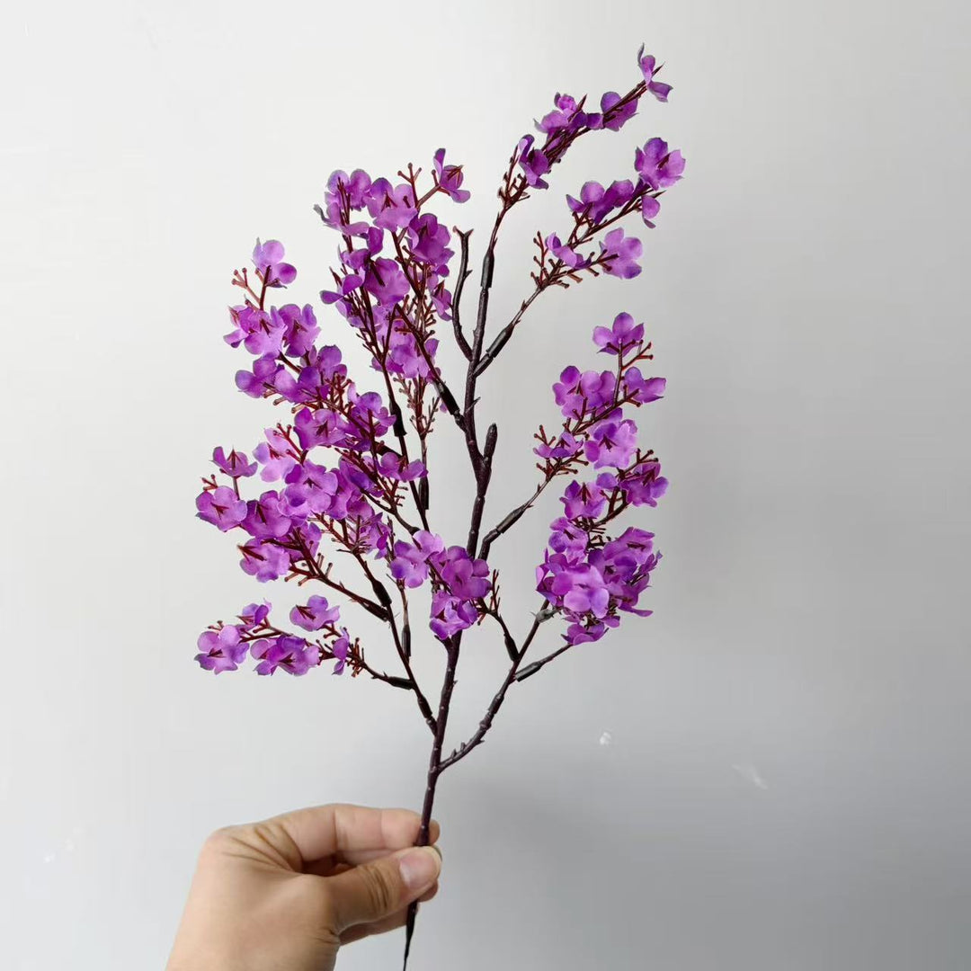 Decorative artificial flower branch