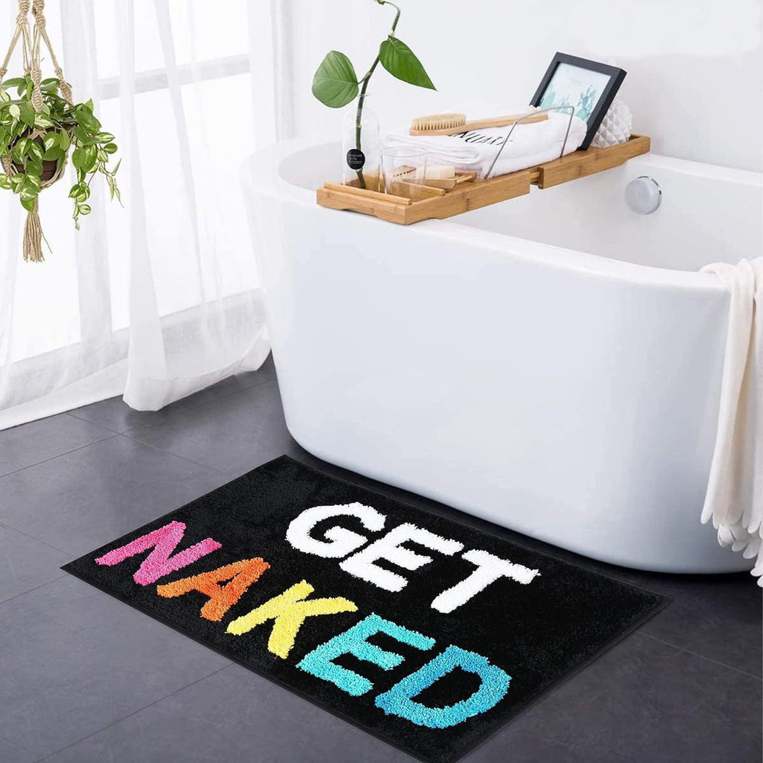 Playful Text Bath Mat