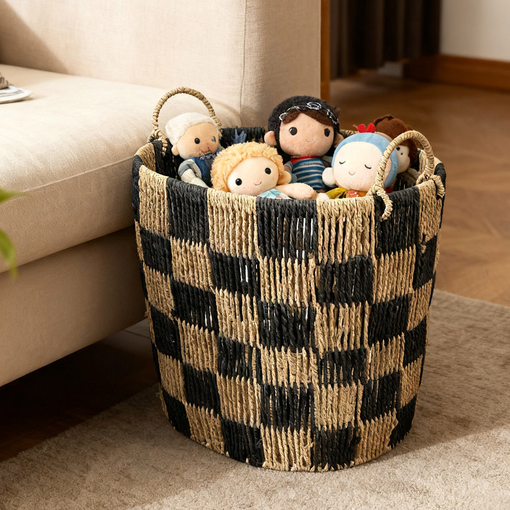Handwoven storage basket