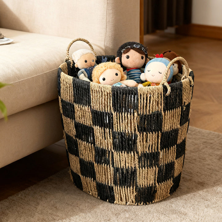 Handwoven storage basket