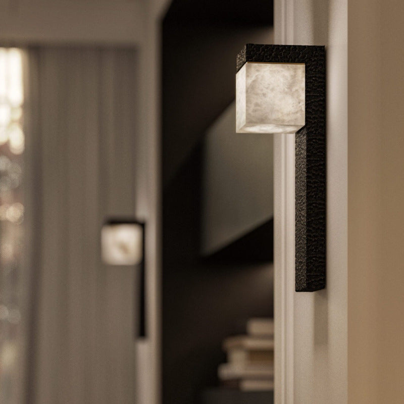 Contemporary textured wall light