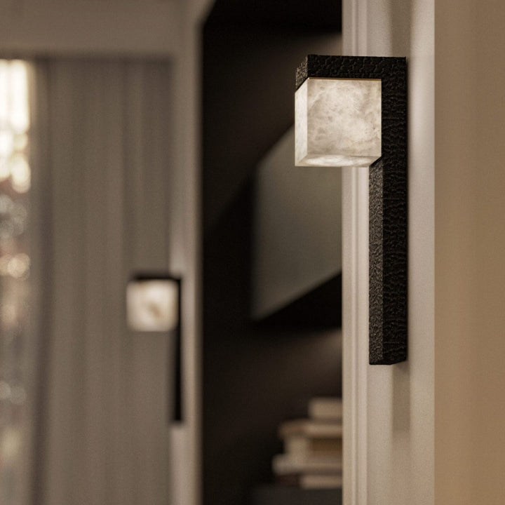 Contemporary textured wall light