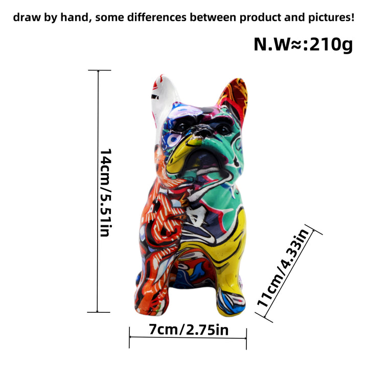Artistically designed bulldog figure