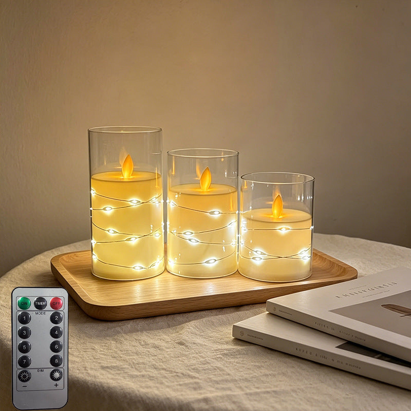 LED Scented Candle with Flame Effect